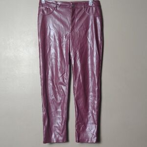 Joie Mulberry Faux Leather (Pleather) Pants Size 8